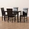 Baxton Studio Thea Modern Dark Brown Faux Leather Upholstered 5-Piece Dining Set 142-8031-8026 - alternate 6